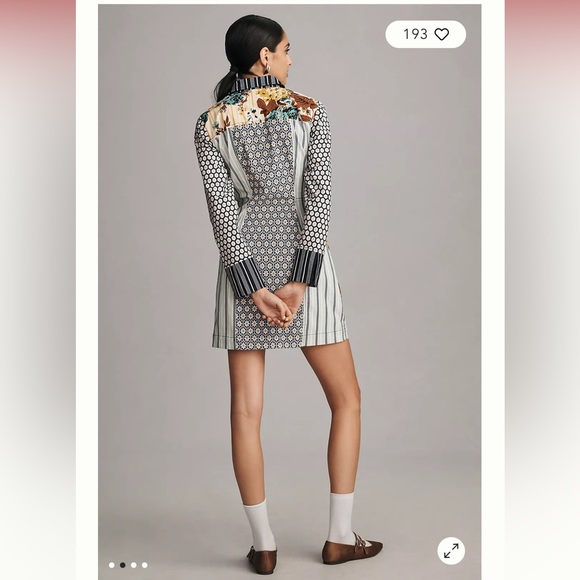 Anthropologie Multicolor Patterned Mini Dress - Picture 2 of 14